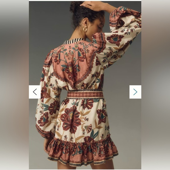 NWT FARM RIO RIAD MINI DRESS -Size M - Picture 7 of 16